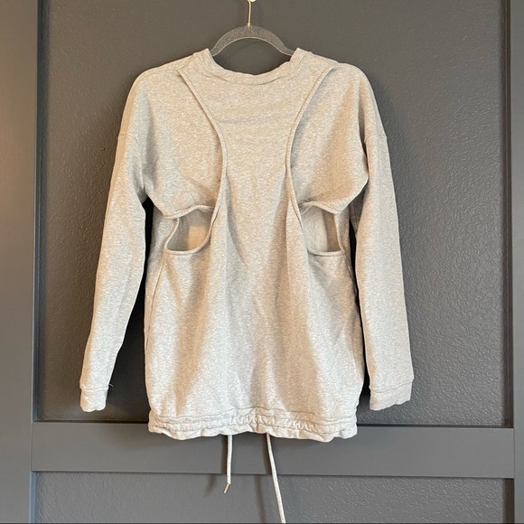 Cushnie et Ochs gray sweatshirt cut out back Medium - Picture 5 of 5